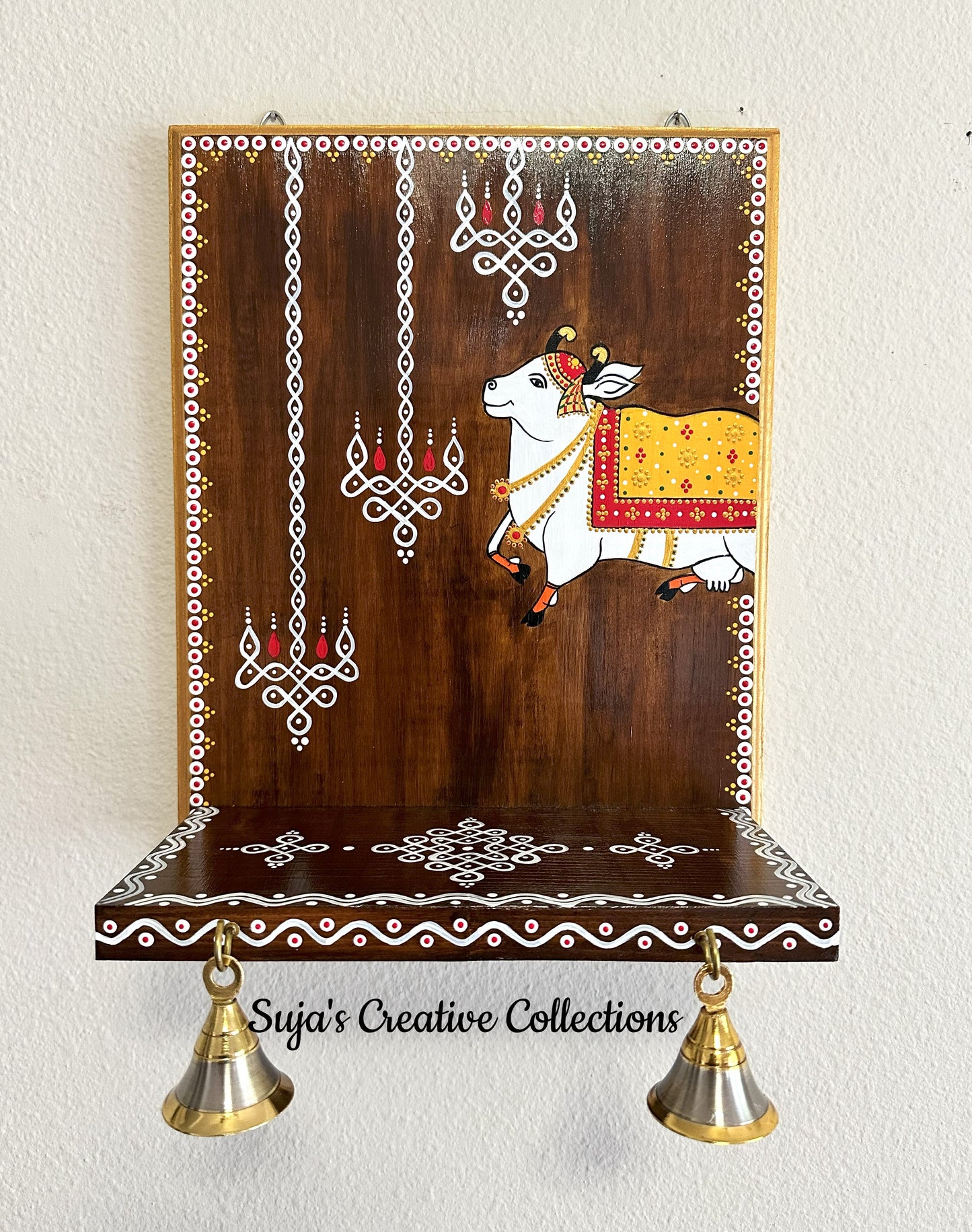 Wall Decor Shelf with Pichwai Art